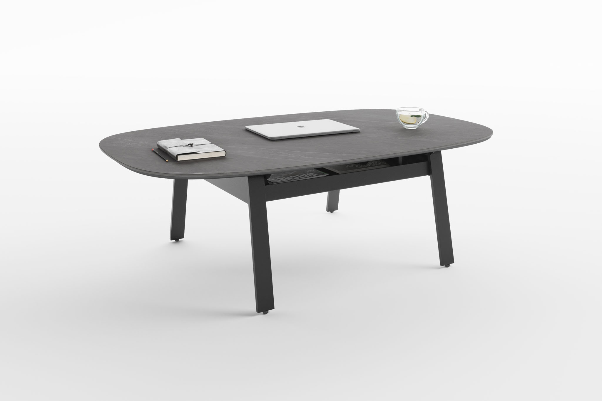 Table Trends Composite Rectangular Lift Top Cocktail Table